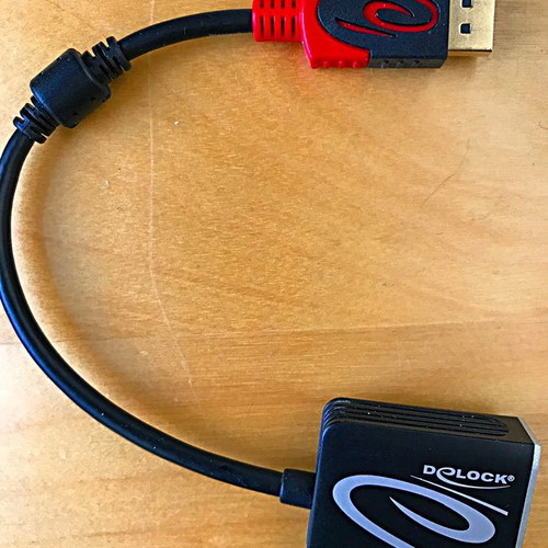 DeLOCK 4K Ultra HD/60Hz HDMI female to DP male adapter, new, gold-plated contact, 20cm