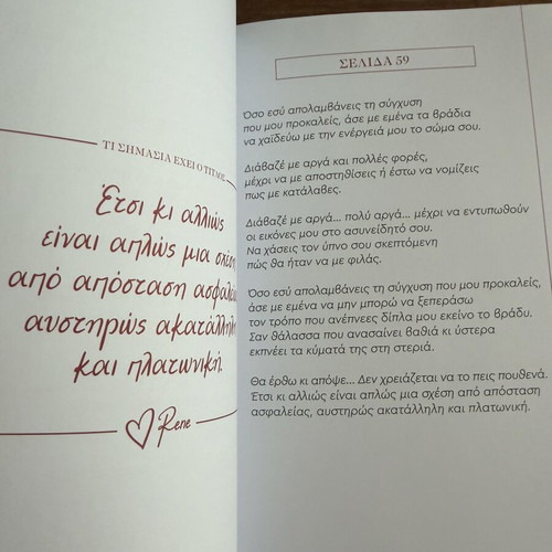 Ti Simasia Ehei o Titlos by Rene, confessional