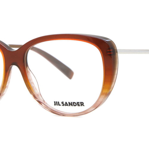 Jil Sander prescription eyeglass frames new, beige and brown