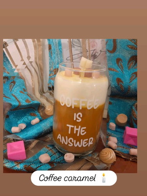 Αρωματικό κερί καινούργιο με άρωμα coffee caramel