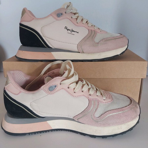 Pepe Jeans sneakers used, size 37, pink sports shoes