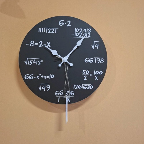 Wooden wall clock new with silent operation 25 centimeters