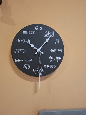 Wooden wall clock new with silent operation 25 centimeters
