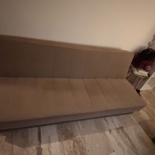 Ikea table/desk, Praktiker grey chair, sofa, oven set