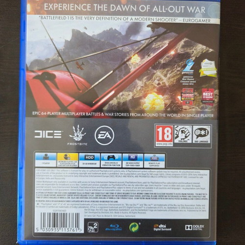 Battlefield 1 PS4 game like new