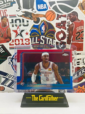 Shai Gilgeous-Alexander Topps Chrome Red White Blue MVP Buyback card like new