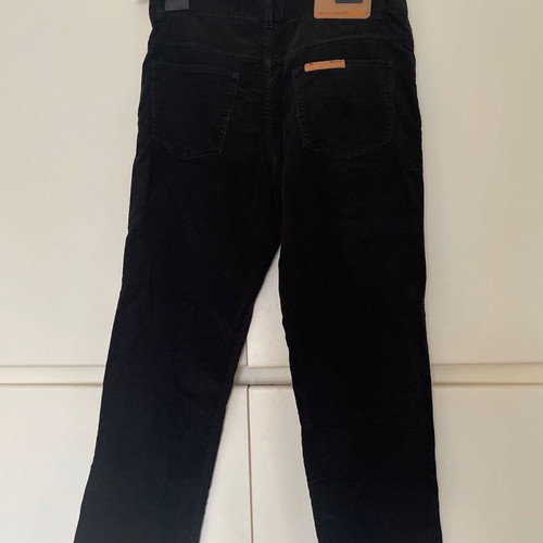 Corduroy women's pants used, black, size S/36/8