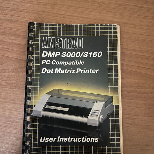 Amstrad DMP 3000/3160 user instructions book used