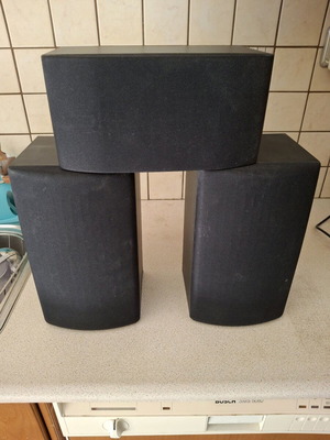 Ηχεία Teac μεταχειρισμένα, 3 τεμάχια 30W μαύρα με ξύλινο πλαίσιο