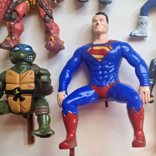 Vintage toy set of 6 used figures