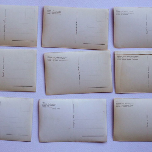 Lot of 22 postcards like new, Athens 1950s, DELTA publisher