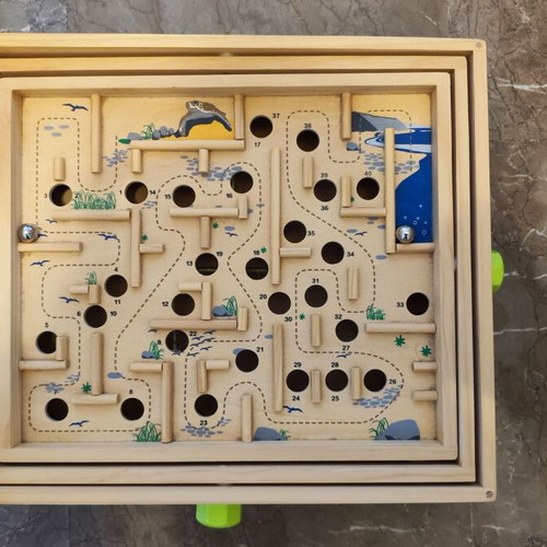 Wooden balance labyrinth like new children's toy