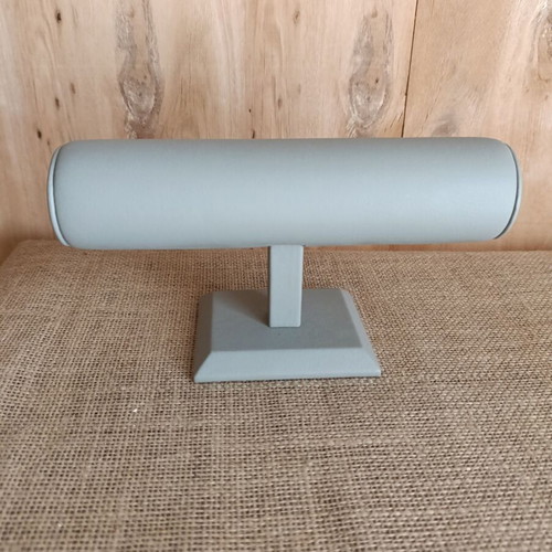 Jewelry and watch display stand leather with wood like new