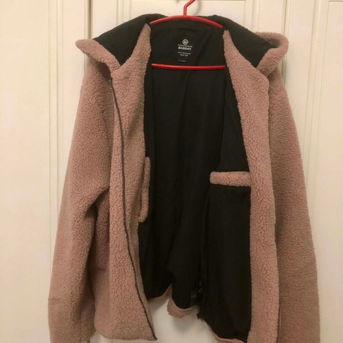 Basehit women's winter sherpa jacket like new, pink, size XL