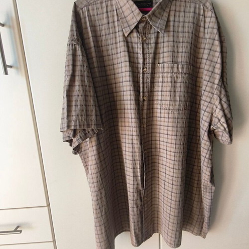 Pazolini short sleeve shirt no L, loose fit, beige