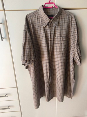 Pazolini short sleeve shirt no L, loose fit, beige