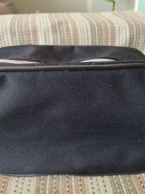 Rico black toiletry bag with waterproof lining