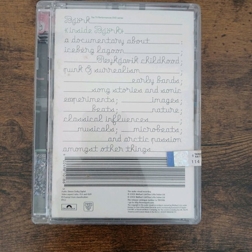 Bjork Inside Bjork DVD used, documentary