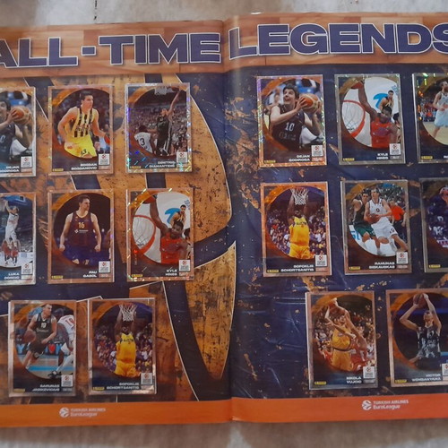 Panini EuroLeague 2024-25 sticker album used, 364 of 424 stickers