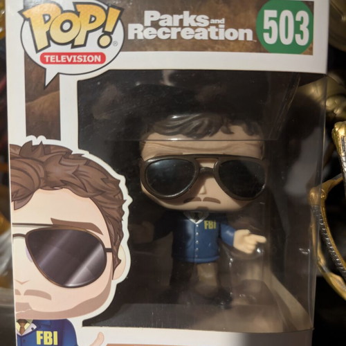 Bert Macklin 503 Parks & Recreation Funko Pop like new