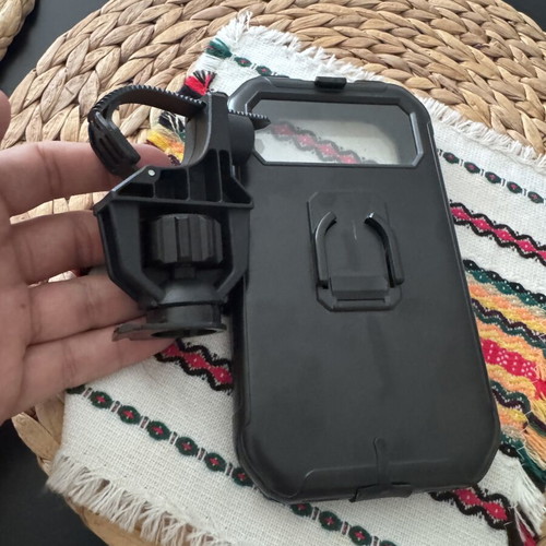 Waterproof mobile phone case for bike handlebar used