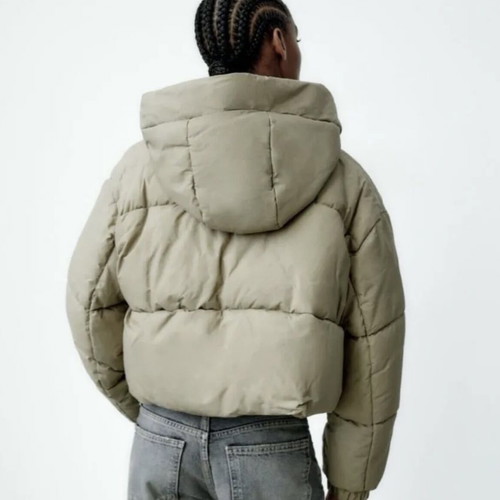 Zara waterproof jacket new, beige