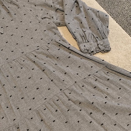 Zara grey blouse dress like new with neck tie