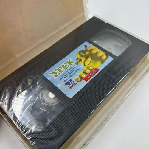 Shrek VHS tape used, Greek dubbed DreamWorks animation