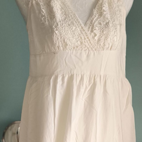 Naf Naf White Long Dress like new, summer style