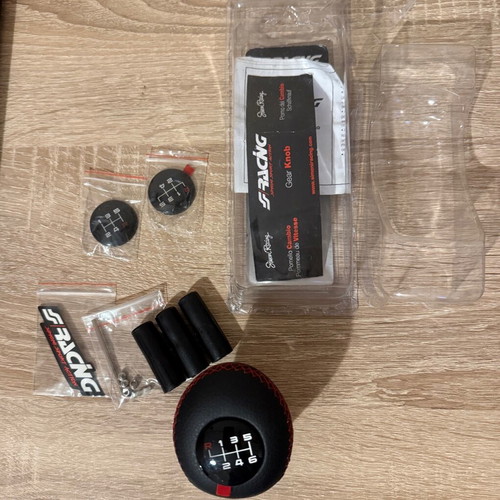 Simoni Racing Slick black/red gear knob new