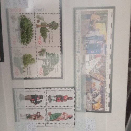 Stamps like new, 11 unsealed USA sets and various countries