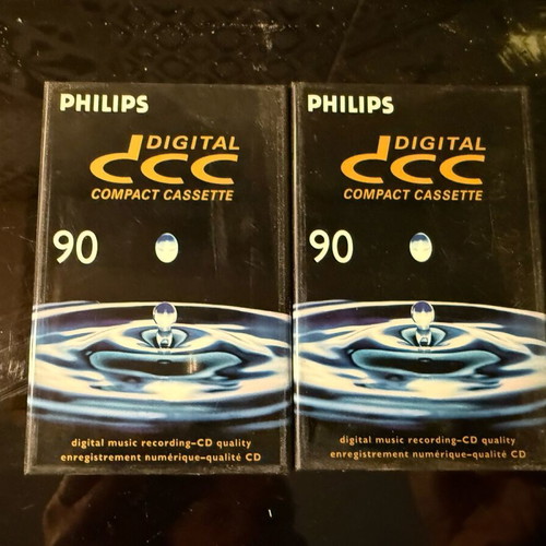 DCC Philips digital compact cassette tape 90 minutes new, sealed