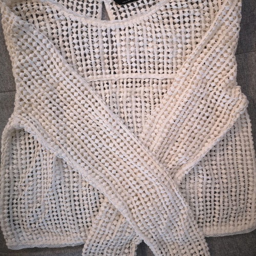 Zara blouse used, white, size XS