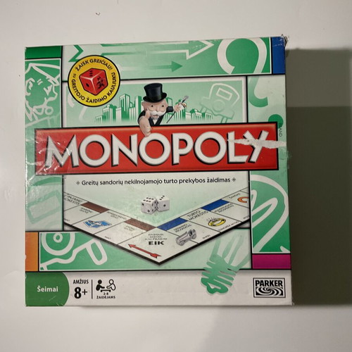Monopoly Lithuanian edition used, box worn