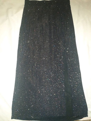 Midi skirt new H&M small blue star with strass