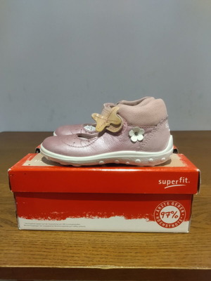 Superfit Ballerina Shoes Size 24 Like New, Pink Leather