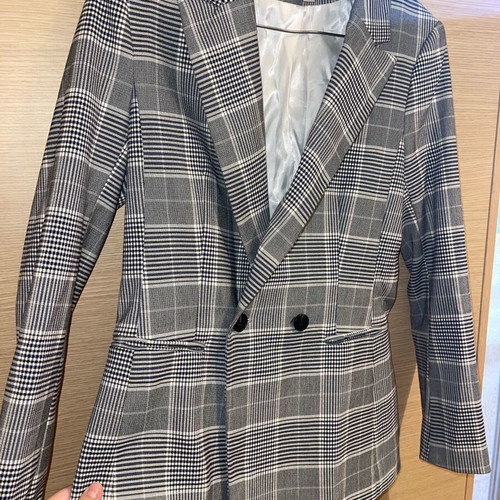 H&M Grey Striped Blazer like new, size S