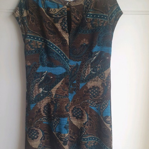 Attrattivo medium dress like new, knitted lined fabric multicolor