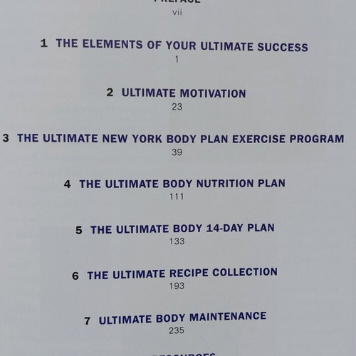 New York Body Plan book like new, English