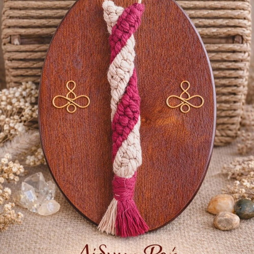 Macrame Keychain Made to Order, Twin Flow Series Multicolor