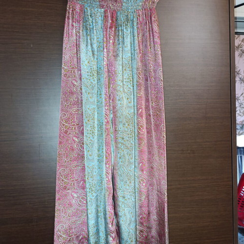 Summer set palazzo and top like new, multicolor, silk blend