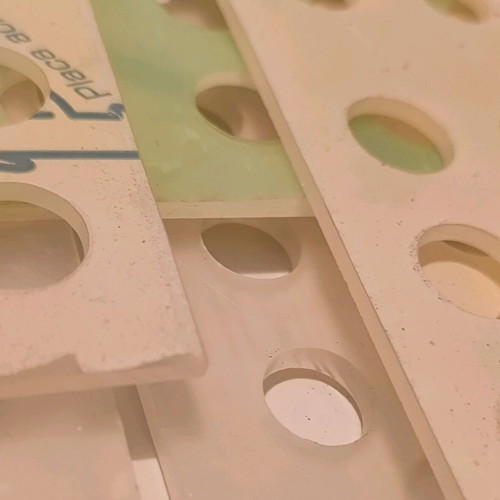 Diorama plexiglass acrylic sheets new, 9 perforated pieces