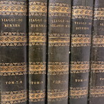 Raccolta di Viaggi μεταχειρισμένη έκδοση 1840-1845, 16 τόμοι σε 12 δερματόδετα βιβλία