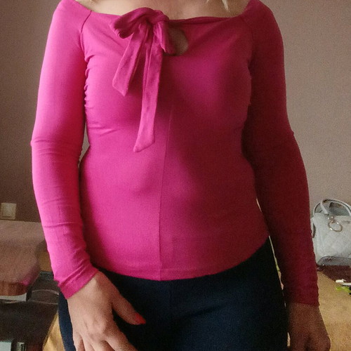Devotion blouse pink, elastic, like new, size S