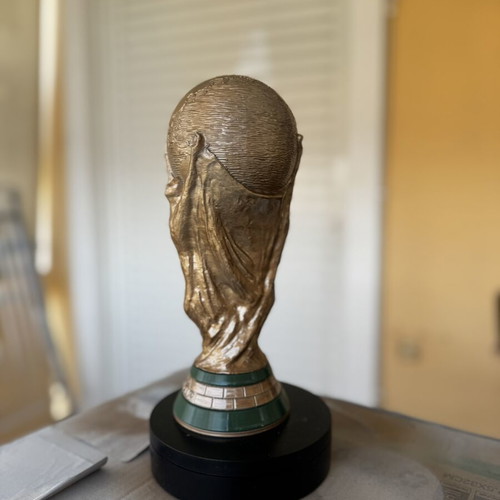 Mundial trophy 3D printed in gold color new official replica
