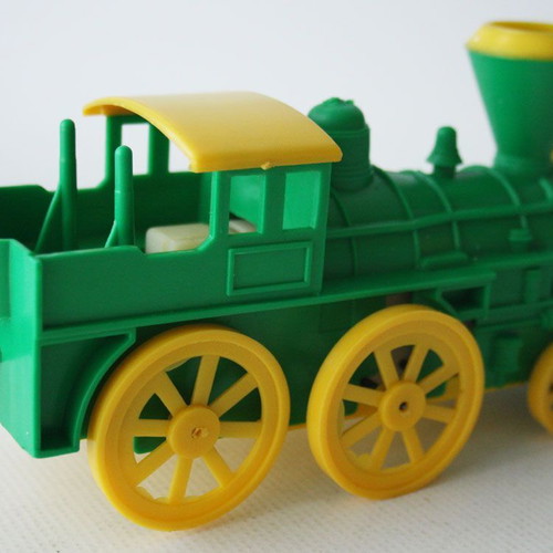 KIBI Vintage 80's Wind-Up Train Steam Locomotive Vasileiadis New