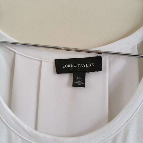 White blouse Lord & Taylor size L like new