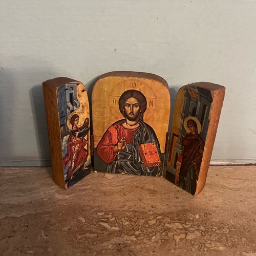 Triptych icon in excellent condition