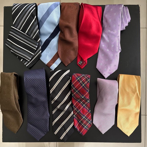 Ties like new, set of 10 pieces