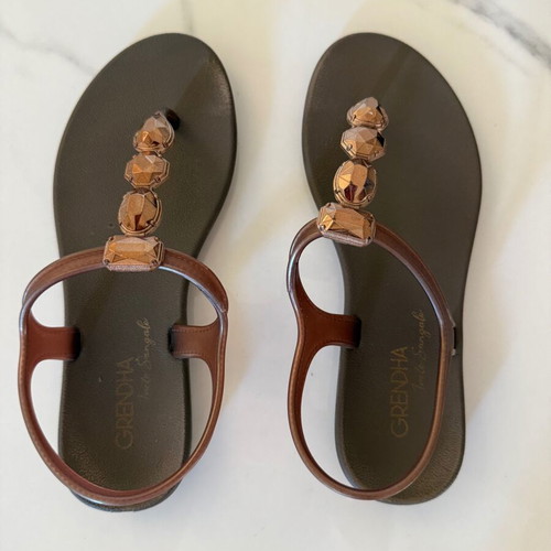Grendha brown sandals size 37